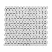 Penny Round Light Grey Matte 11.5 x 12.25